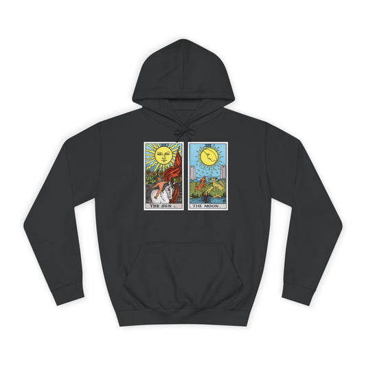 Tarot Sun & Moon Hoodie — Mystic Tarot Card Graphic Sweatshirt