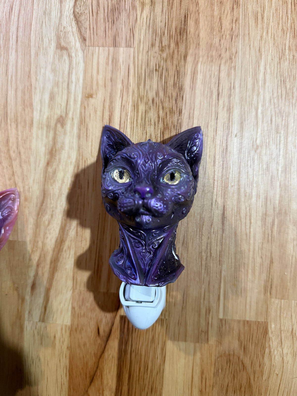 Whimsical Cat Wall Night Light