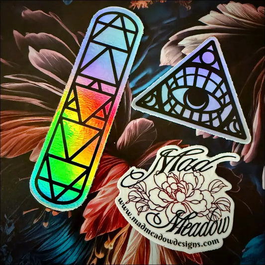 All Seeing Eye & Elemental Iridescent Sticker Bundle Sticker