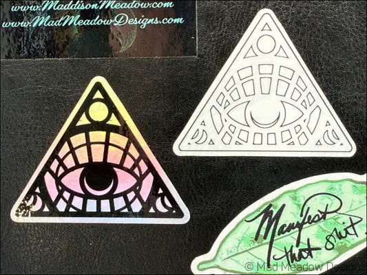 All Seeing Eye Iridescent Sticker by Mad Meadow Sticker