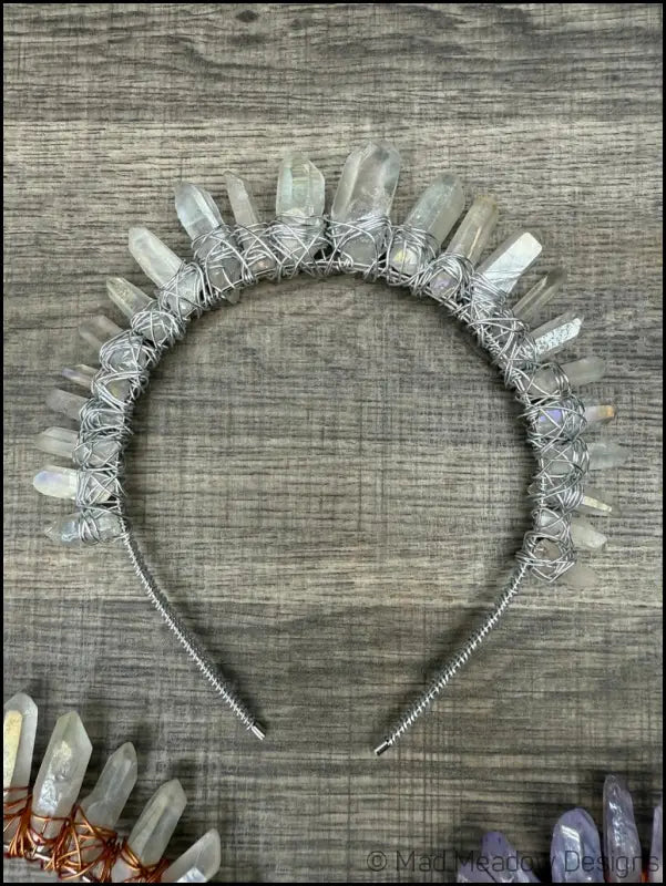 Goddess Quartz Crystal Headband Crown - Jewelry