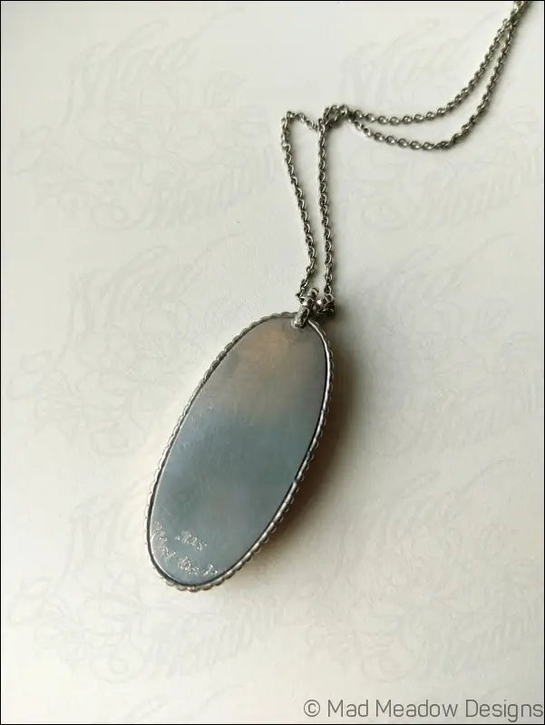 Lapis Lazuli Sterling Silver Statement Pendant Oxidized Metaphysical Healing Protective Stone Mood Enhancing