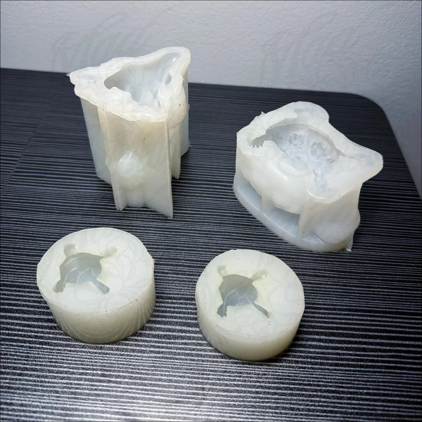 Tortoise Turtle and T-Rex Dinosaur Resin Molds Bundle Flexible Silicone Molds 4Pcs
