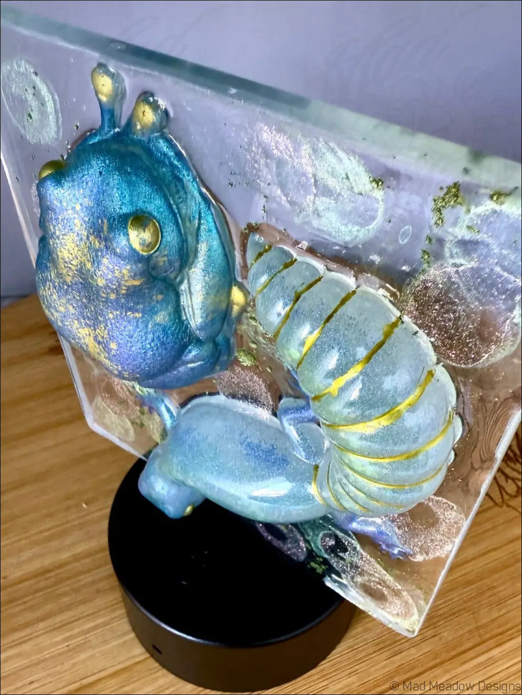 Whimsical Glowing Tree Frog and Gecko RGB Color Change Night Light - Light