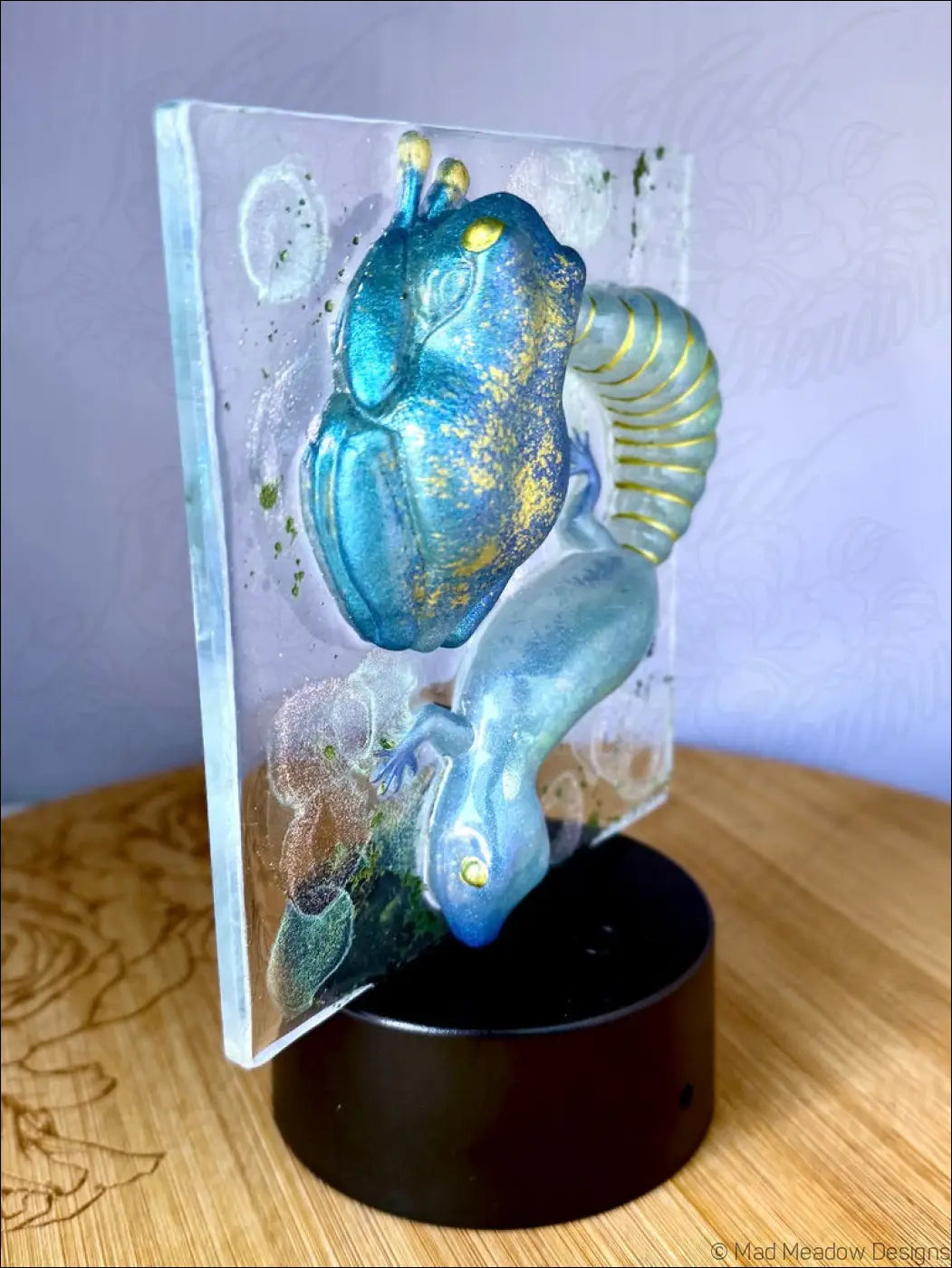 Whimsical Glowing Tree Frog and Gecko RGB Color Change Night Light - Light