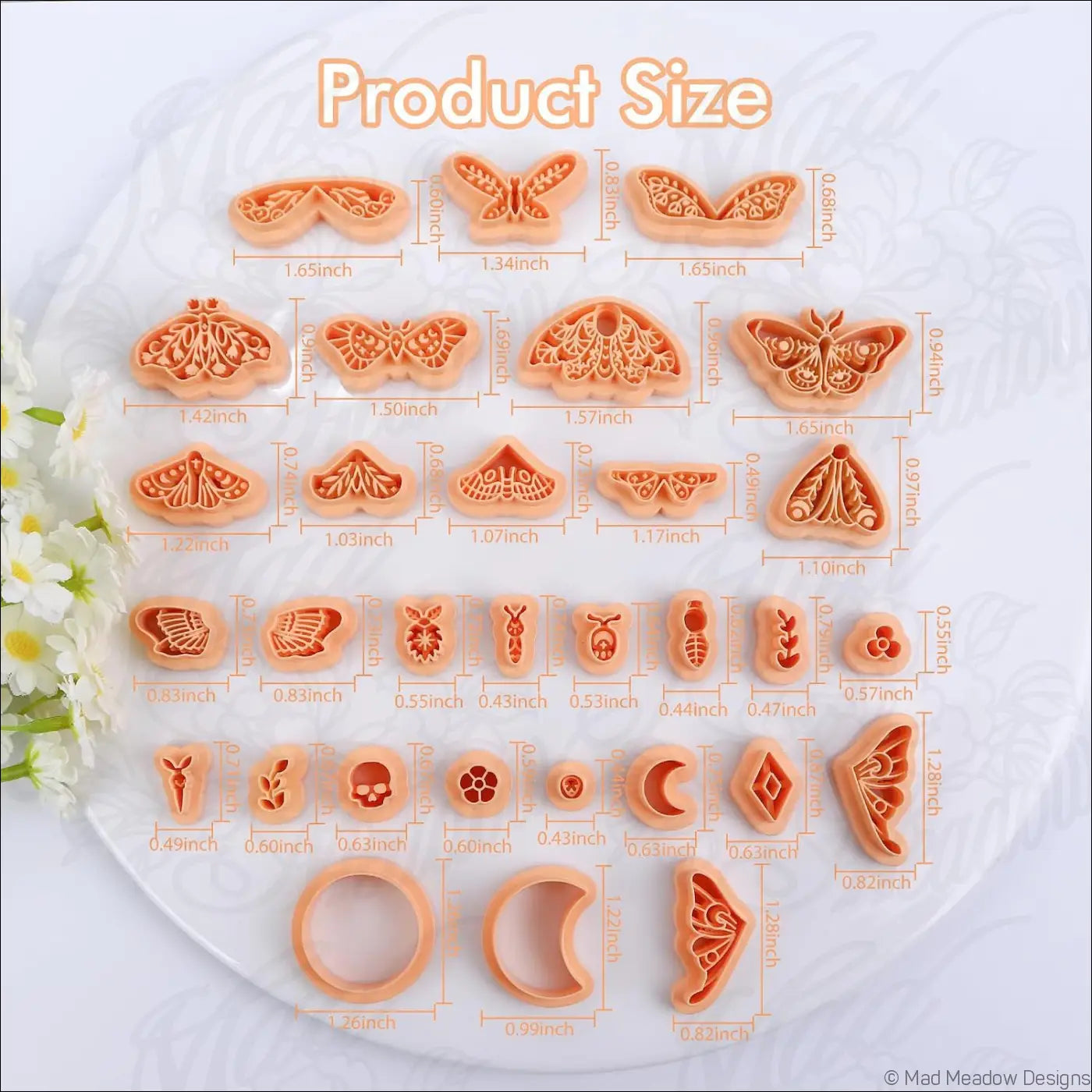 Celestial Witchy Polymer Clay Cutter 5 Set Bundle 54 pcs - Destash New