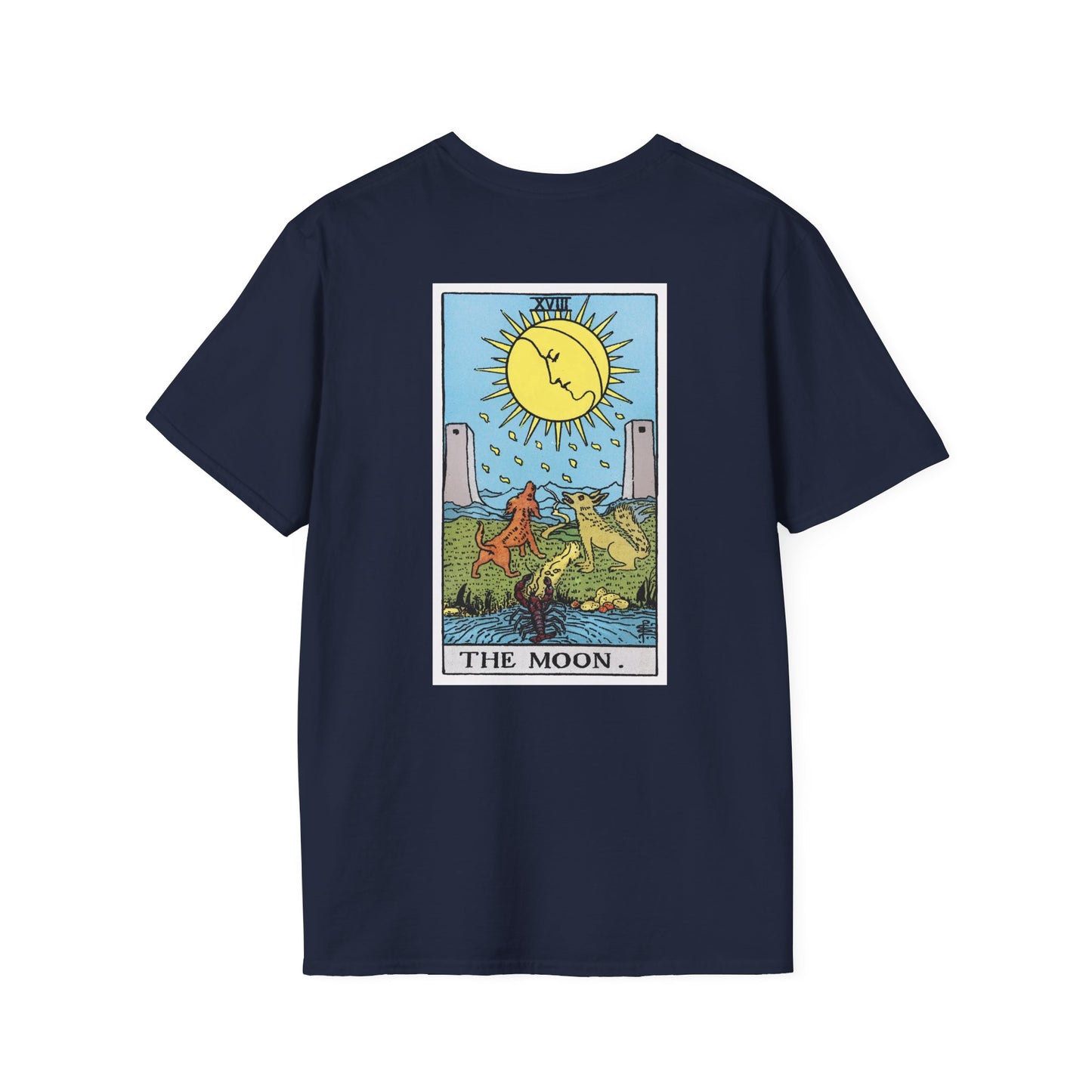 The Sun and Moon Rider Waite Smith Tarot Card T-Shirt — Mystical Vintage Tarot Tee