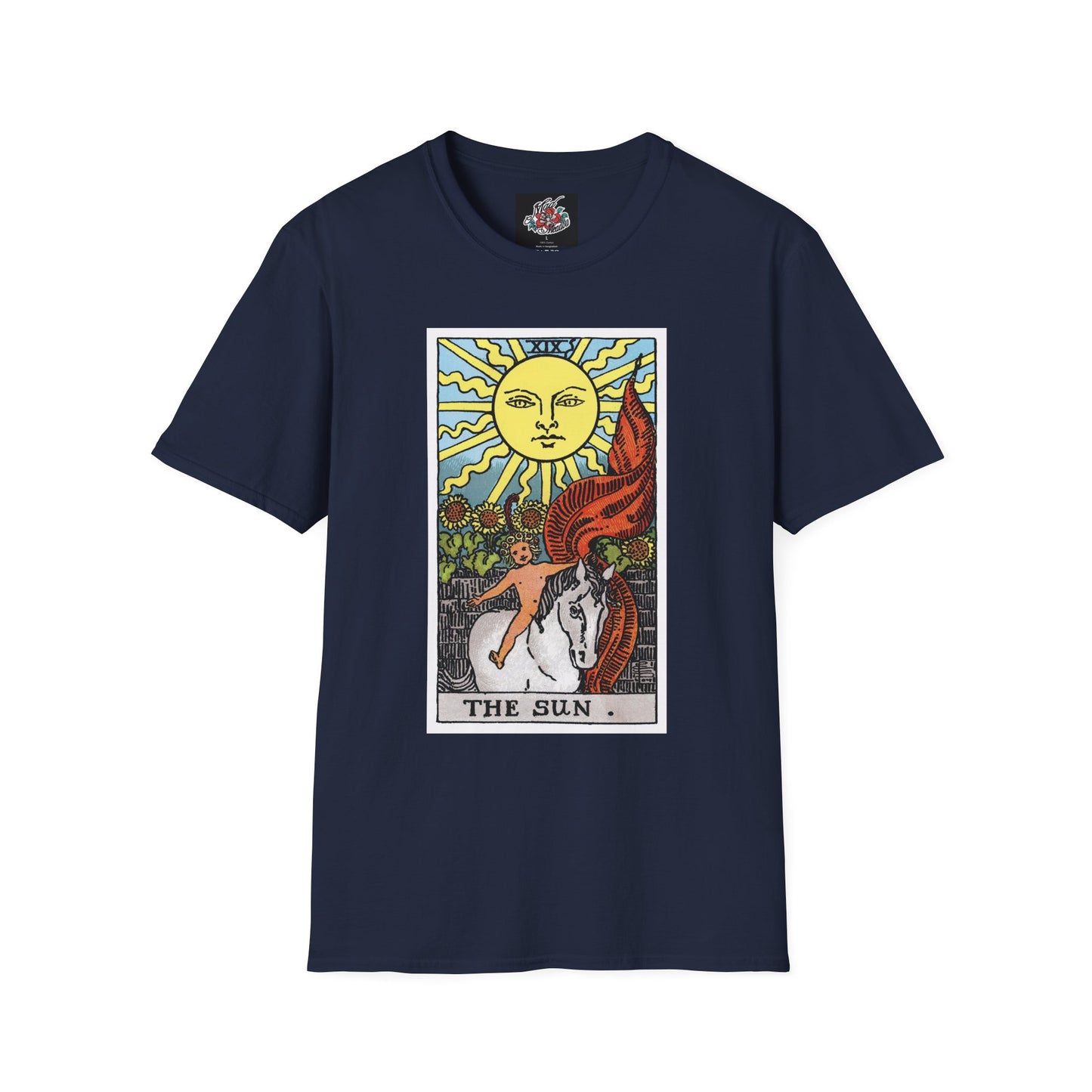 The Sun and Moon Rider Waite Smith Tarot Card T-Shirt — Mystical Vintage Tarot Tee