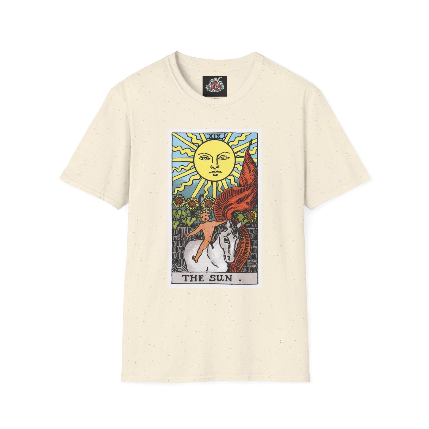 The Sun and Moon Rider Waite Smith Tarot Card T-Shirt — Mystical Vintage Tarot Tee