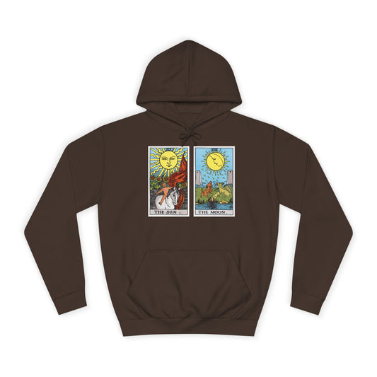 Tarot Sun & Moon Hoodie — Mystic Tarot Card Graphic Sweatshirt