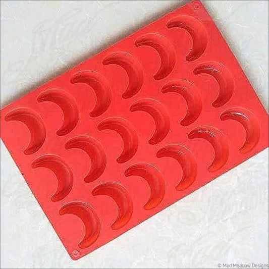 18 Cavity Moon Silicone Mold for Cake Chocolate Ice Tray Candy Baking Resin