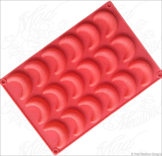 18 Cavity Moon Silicone Mold for Cake Chocolate Ice Tray Candy Baking Resin
