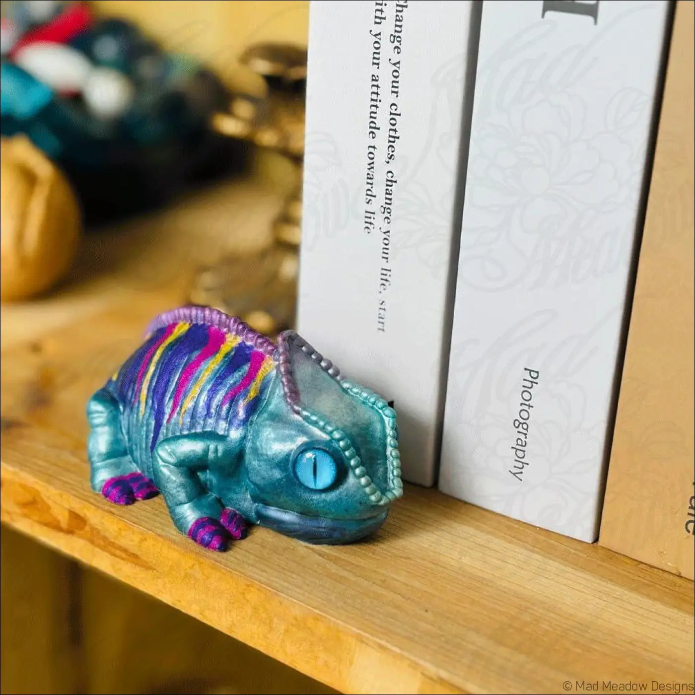 3Pcs Lizard Resin Silicone Mold Chameleon Animal Epoxy Resin Casting Palm Size