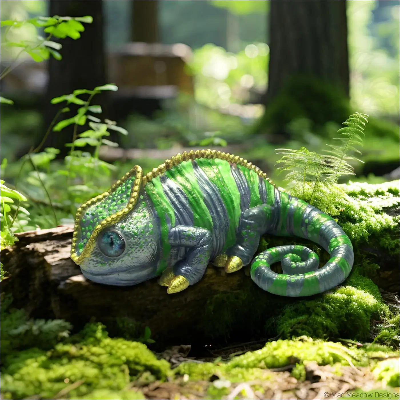 3Pcs Lizard Resin Silicone Mold Chameleon Animal Epoxy Resin Casting Palm Size