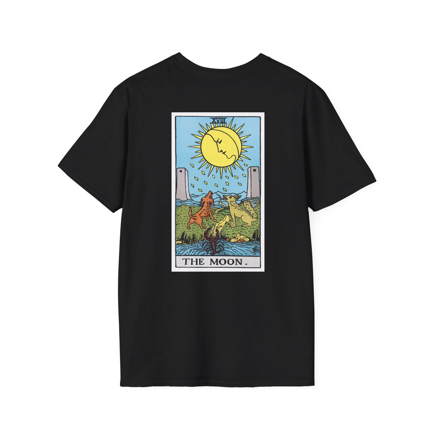 The Sun and Moon Rider Waite Smith Tarot Card T-Shirt — Mystical Vintage Tarot Tee
