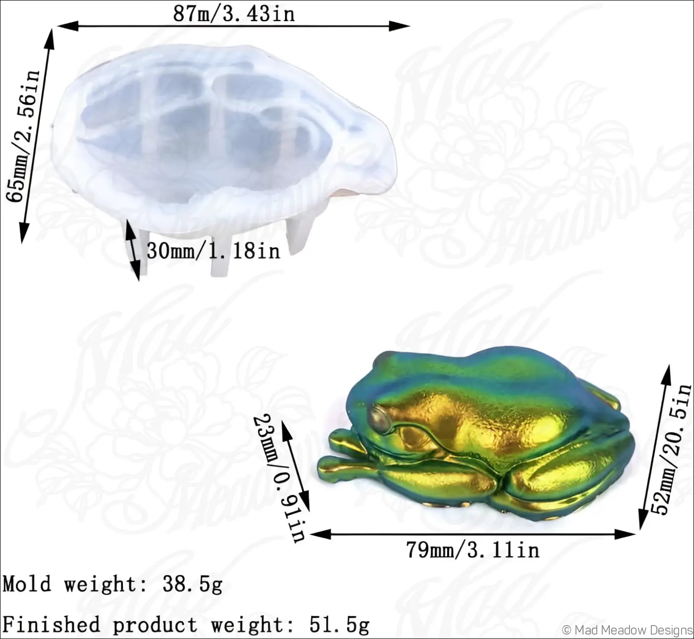 6Pcs Frog Toad Resin Silicone Mold Bundle Animal Epoxy Resin Casting Palm Size - Used Destash - Destash Supplies