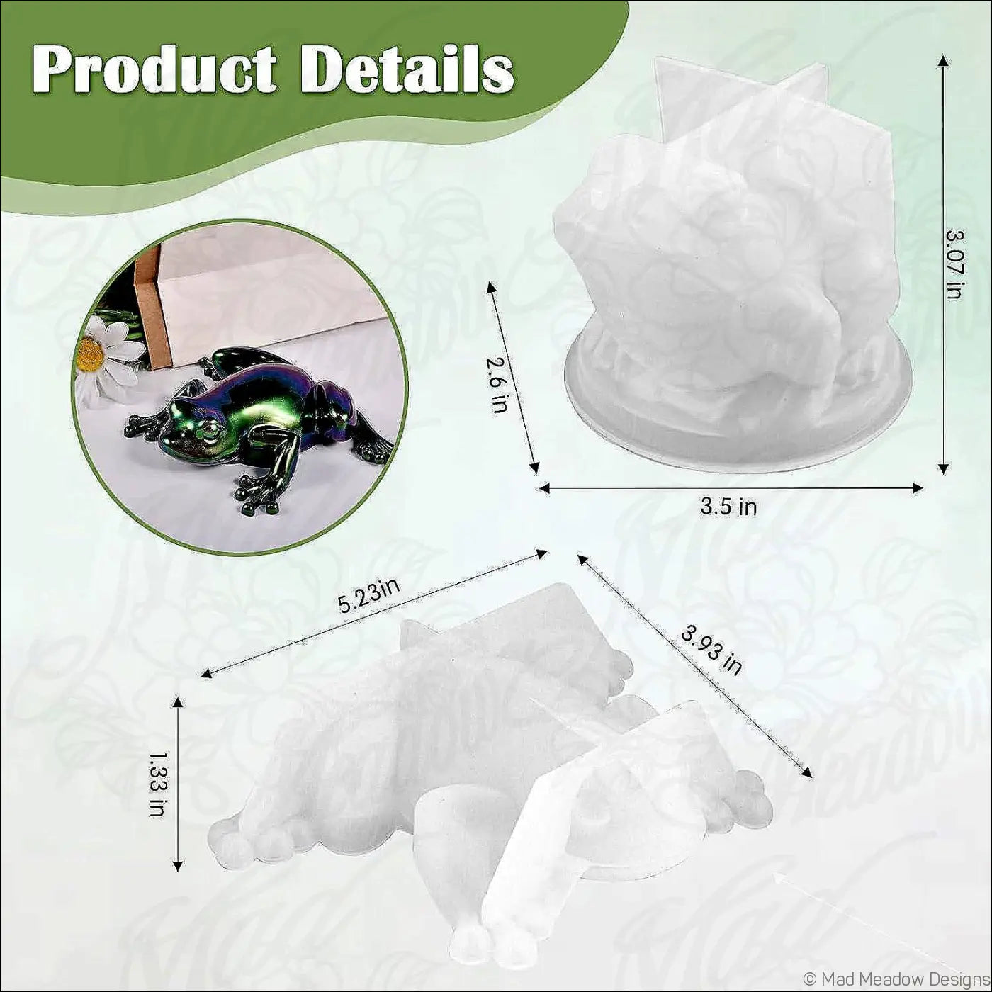 6Pcs Frog Toad Resin Silicone Mold Bundle Animal Epoxy Resin Casting Palm Size - Used Destash - Destash Supplies