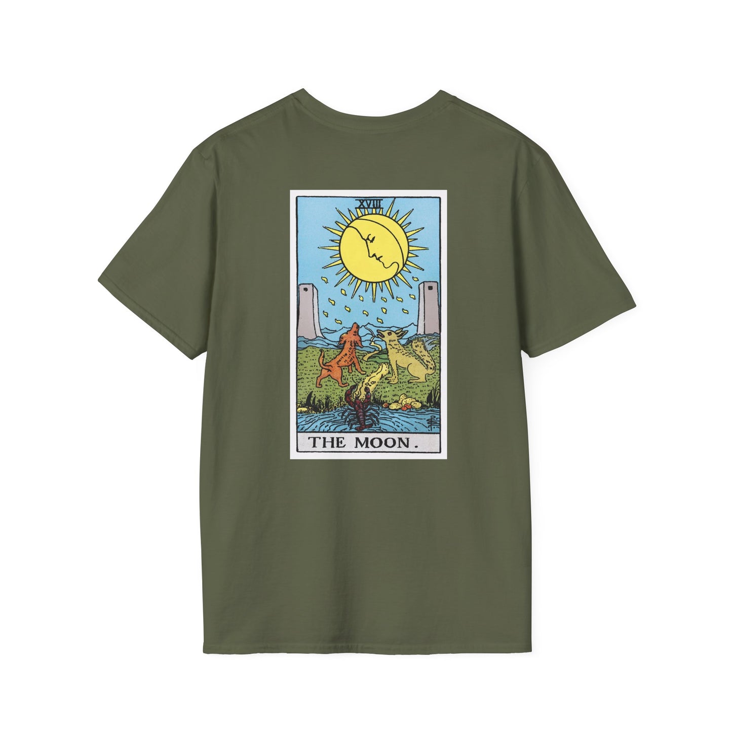 The Sun and Moon Rider Waite Smith Tarot Card T-Shirt — Mystical Vintage Tarot Tee