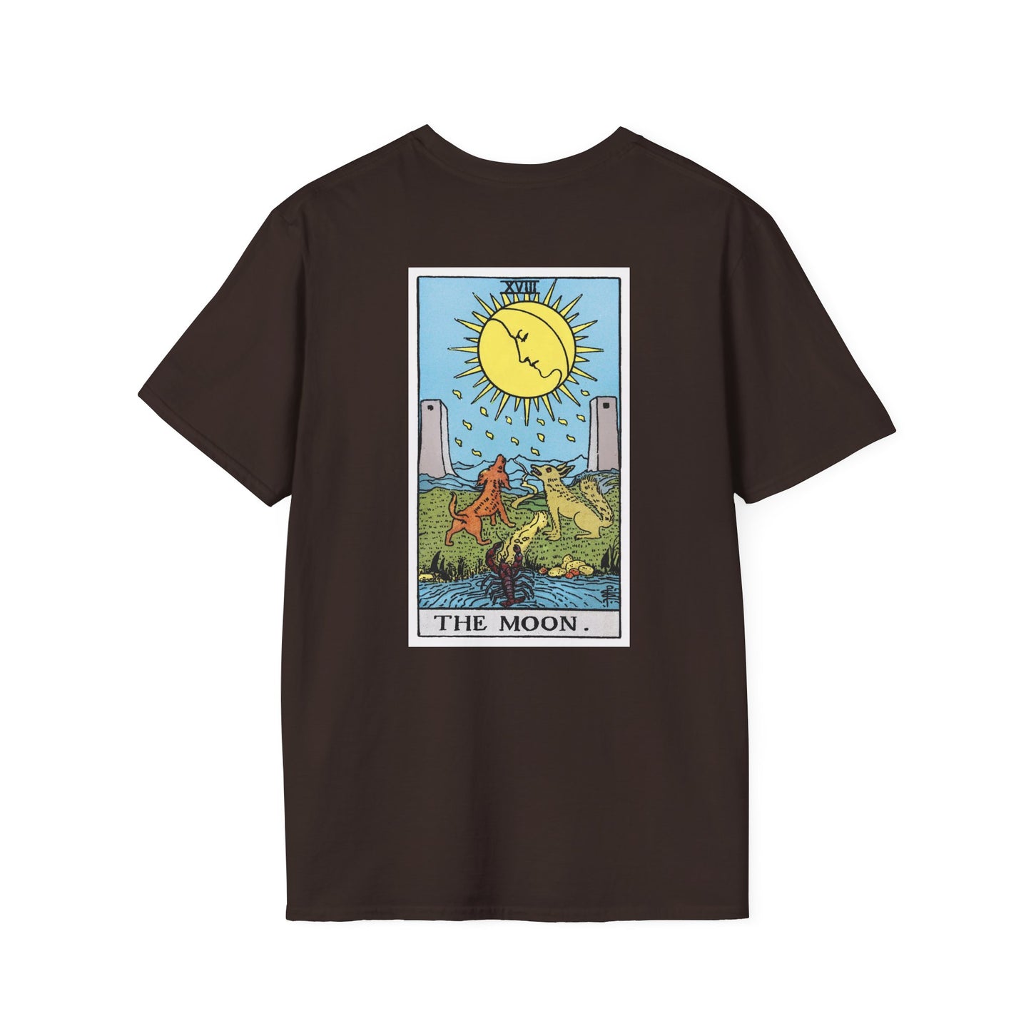 The Sun and Moon Rider Waite Smith Tarot Card T-Shirt — Mystical Vintage Tarot Tee