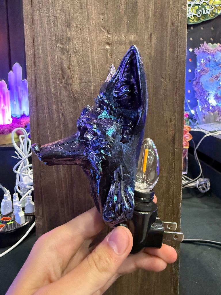 Cosmic Fox Resin 3D Printed Night Light