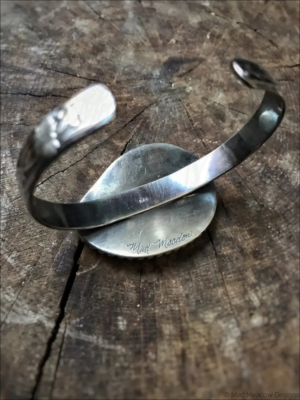 Alaskan Ammonite Sterling Silver Bracelet - Jewelry