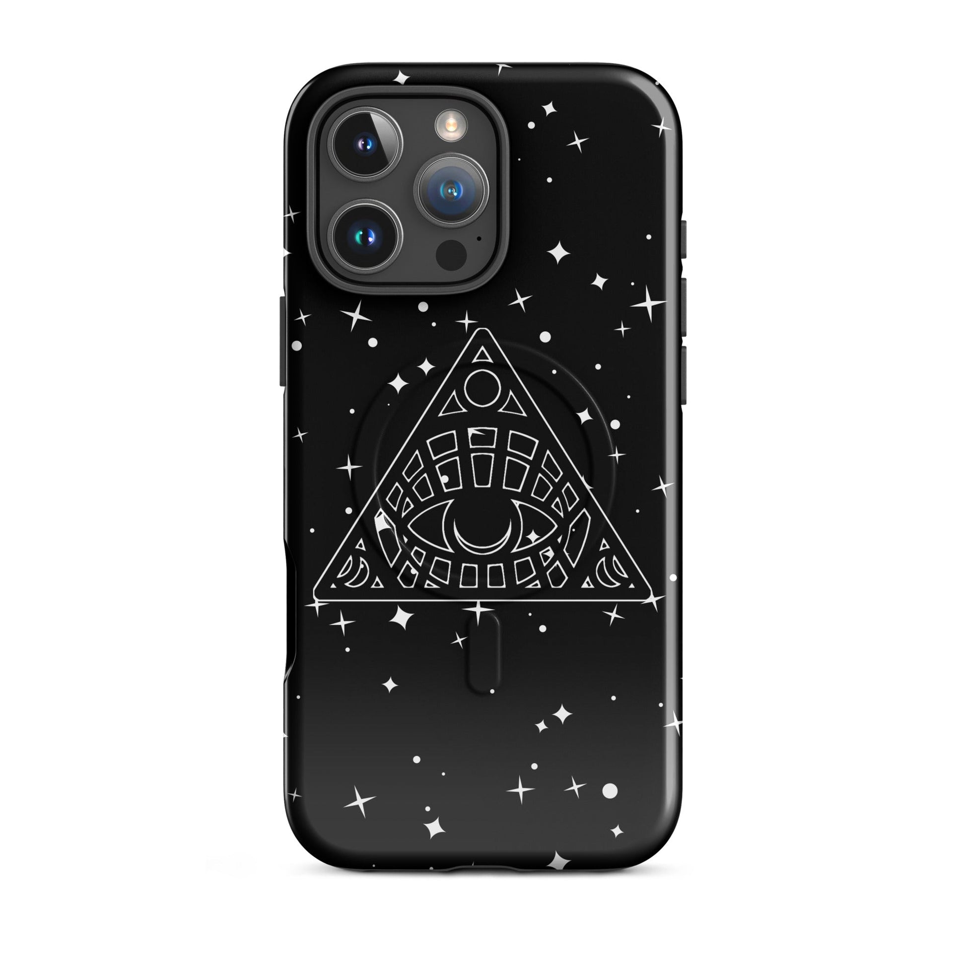 All Seeing Evil Eye (Black) Cosmic MagSafe® tough case for iPhone® - Phone Case