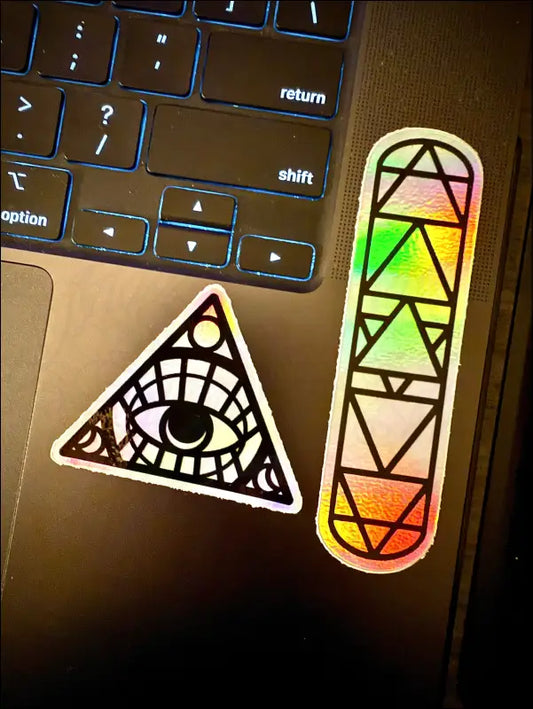 All Seeing Eye & Elemental Iridescent Sticker Bundle Sticker