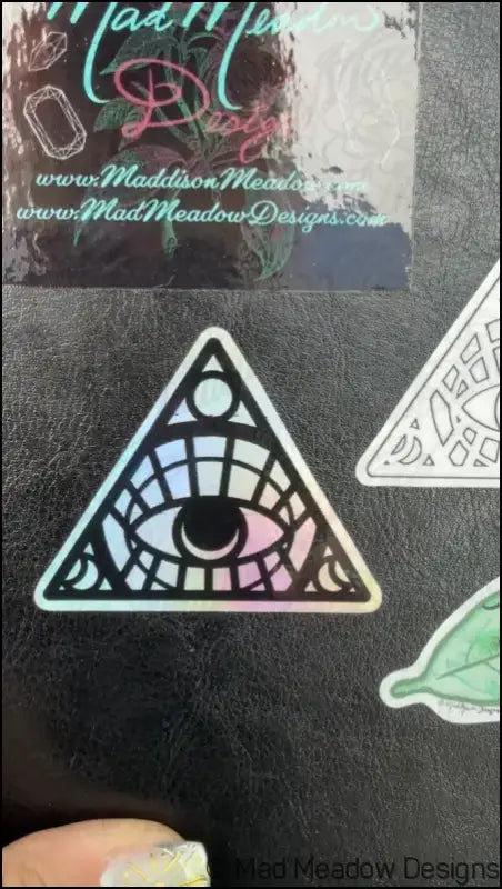 All Seeing Eye Iridescent Sticker by Mad Meadow Sticker