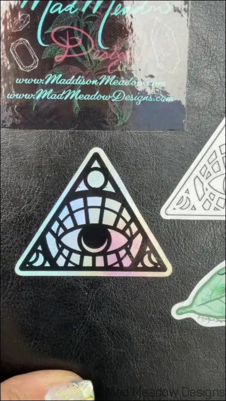 All Seeing Eye Iridescent Sticker by Mad Meadow Sticker