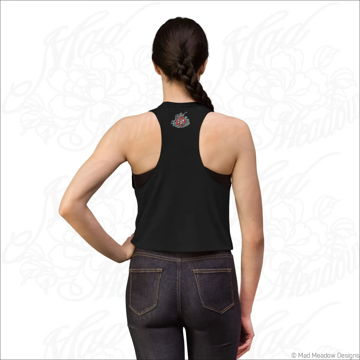 All-Seeing Eye Triangle Crop Top, Mystical Graphic Women’s Tank - Tank Top