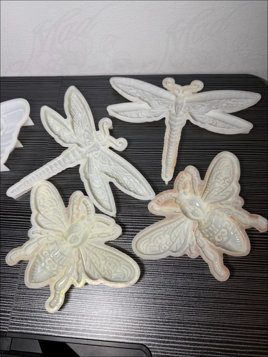 Butterfly Dragonfly Bee Insect Resin Molds Bundle Flexible Silicone Molds 5Pcs