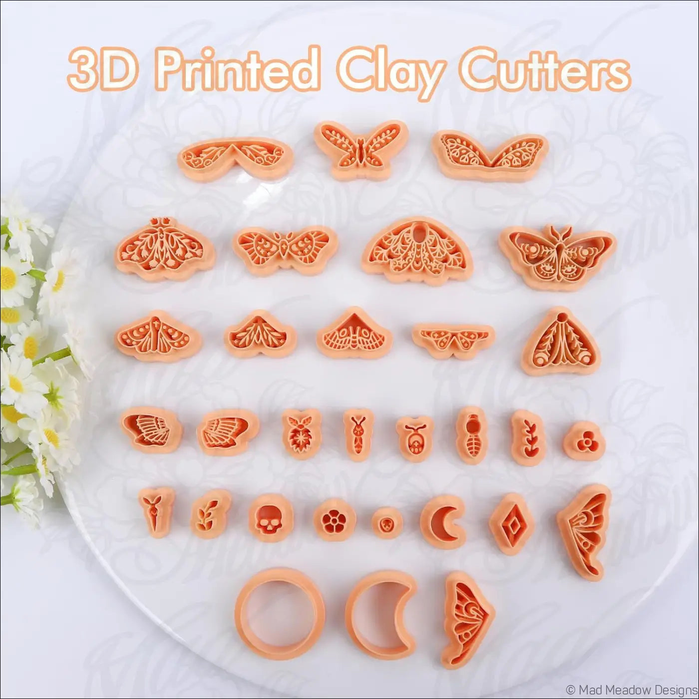 Celestial Witchy Polymer Clay Cutter 5 Set Bundle 54 pcs - Destash New