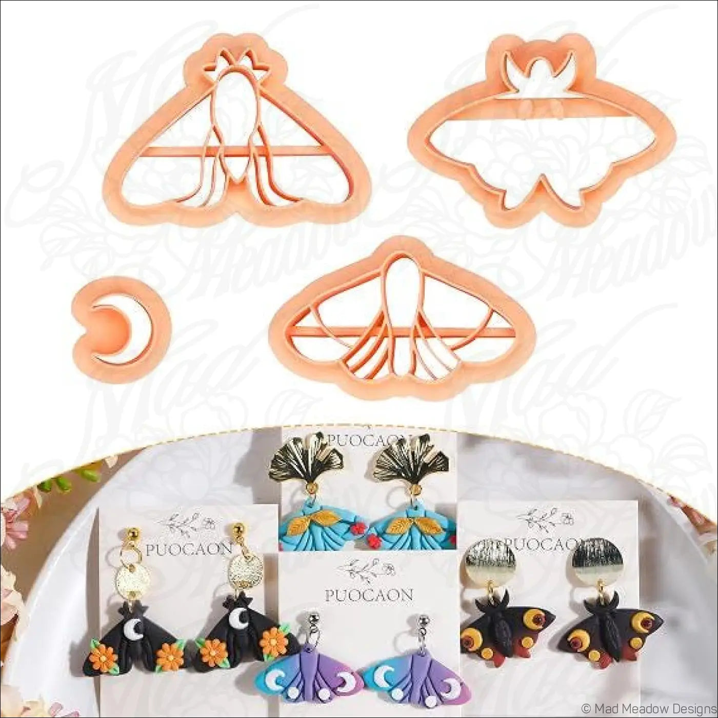 Celestial Witchy Polymer Clay Cutter 5 Set Bundle 54 pcs - Destash New