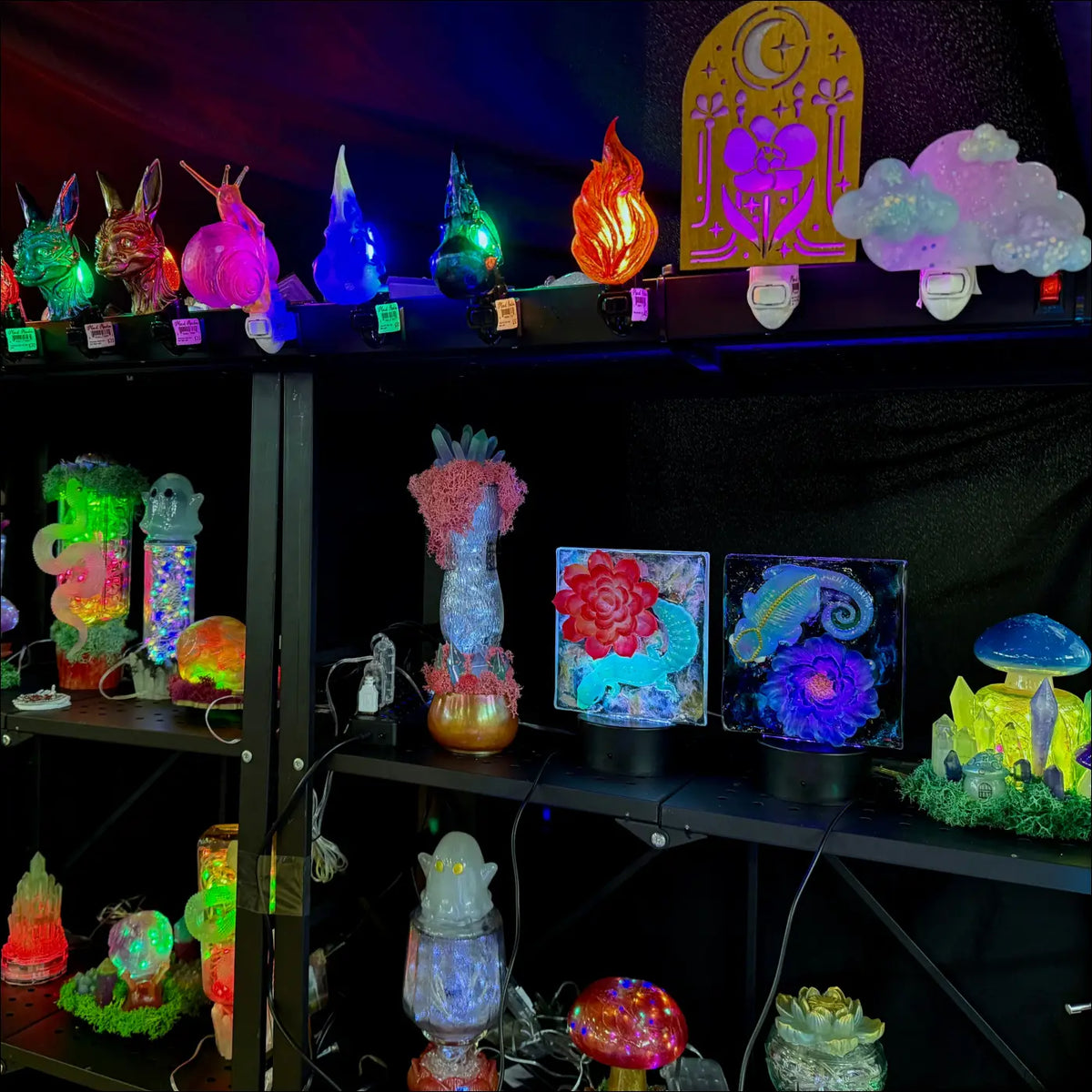 Flame Wall Night Light - Light 3DP Wall Plug