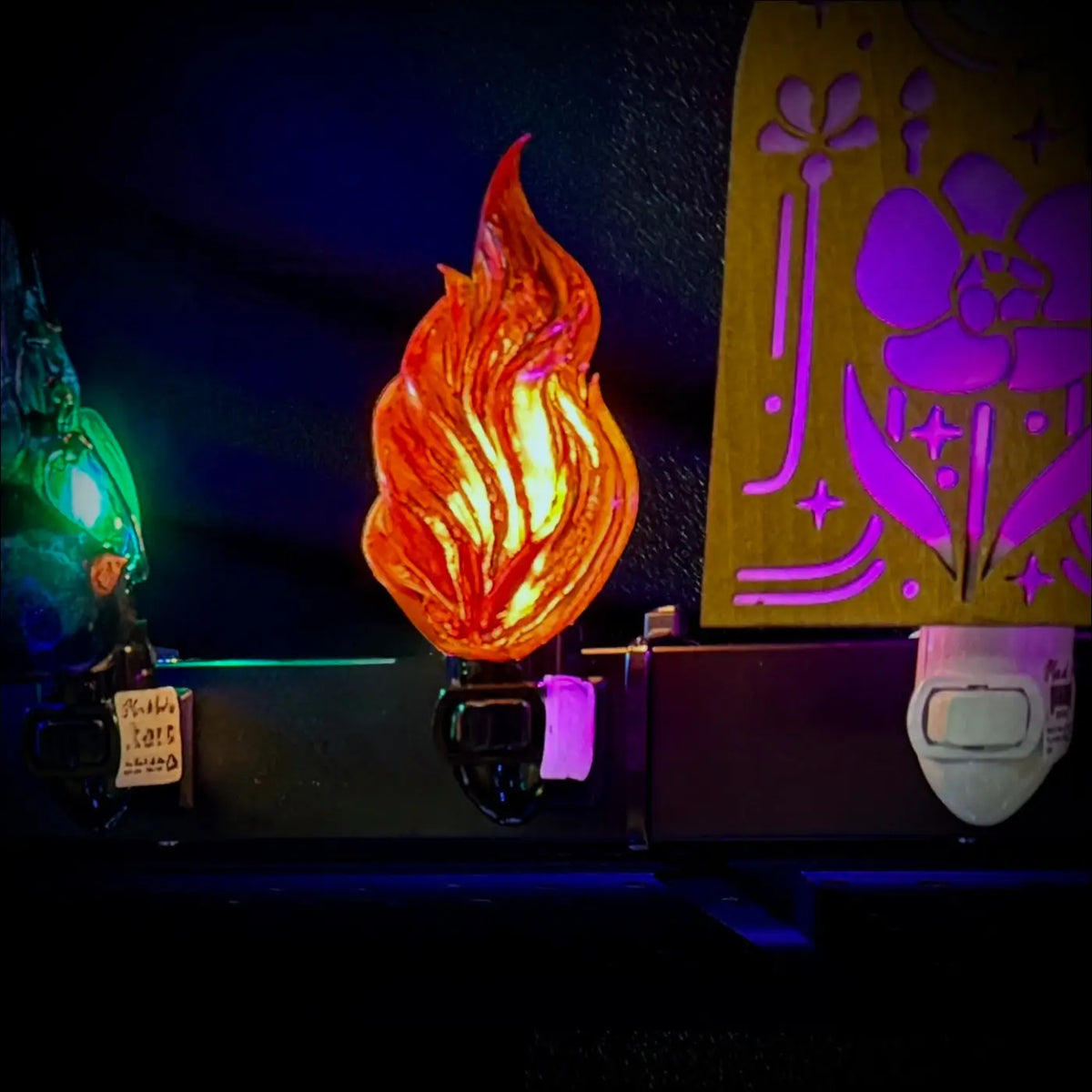 Flame Wall Night Light - Light 3DP Wall Plug
