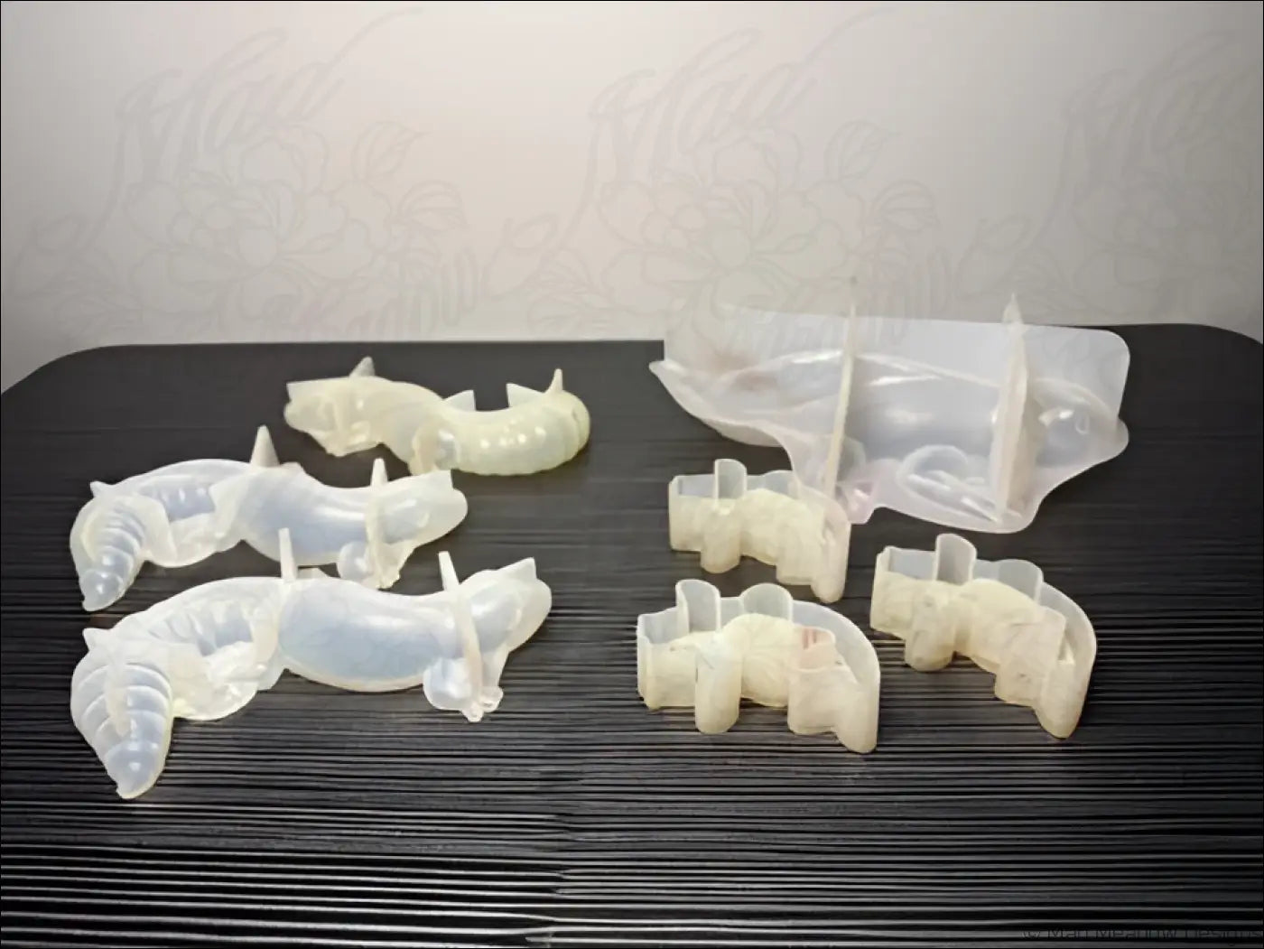 Gecko Lizard Axolotl Koi Fish Resin Mold Bundle Flexible Silicone Molds 7Pcs - Destash Used - Destash Supplies