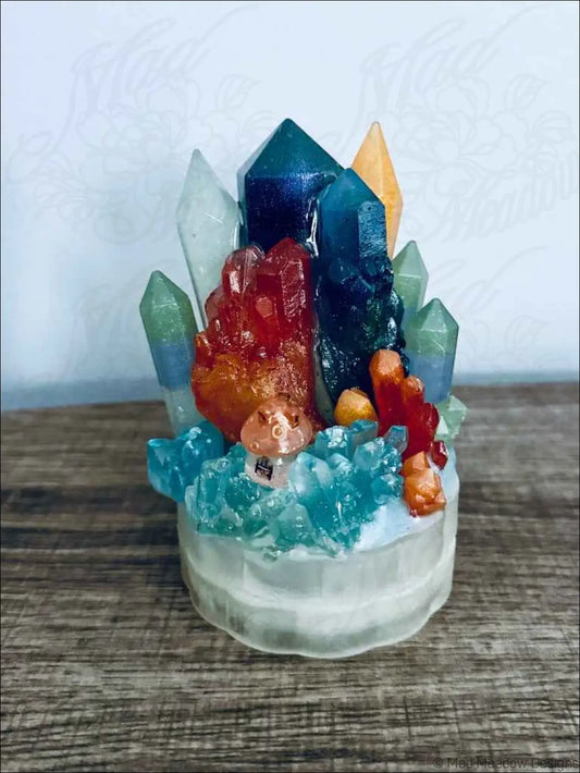 Glowing Crystal Mountain Tower Battery Powered RGB Light