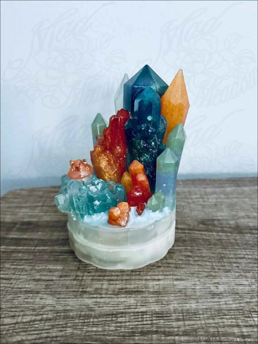 Glowing Crystal Mountain Tower Battery Powered RGB Light