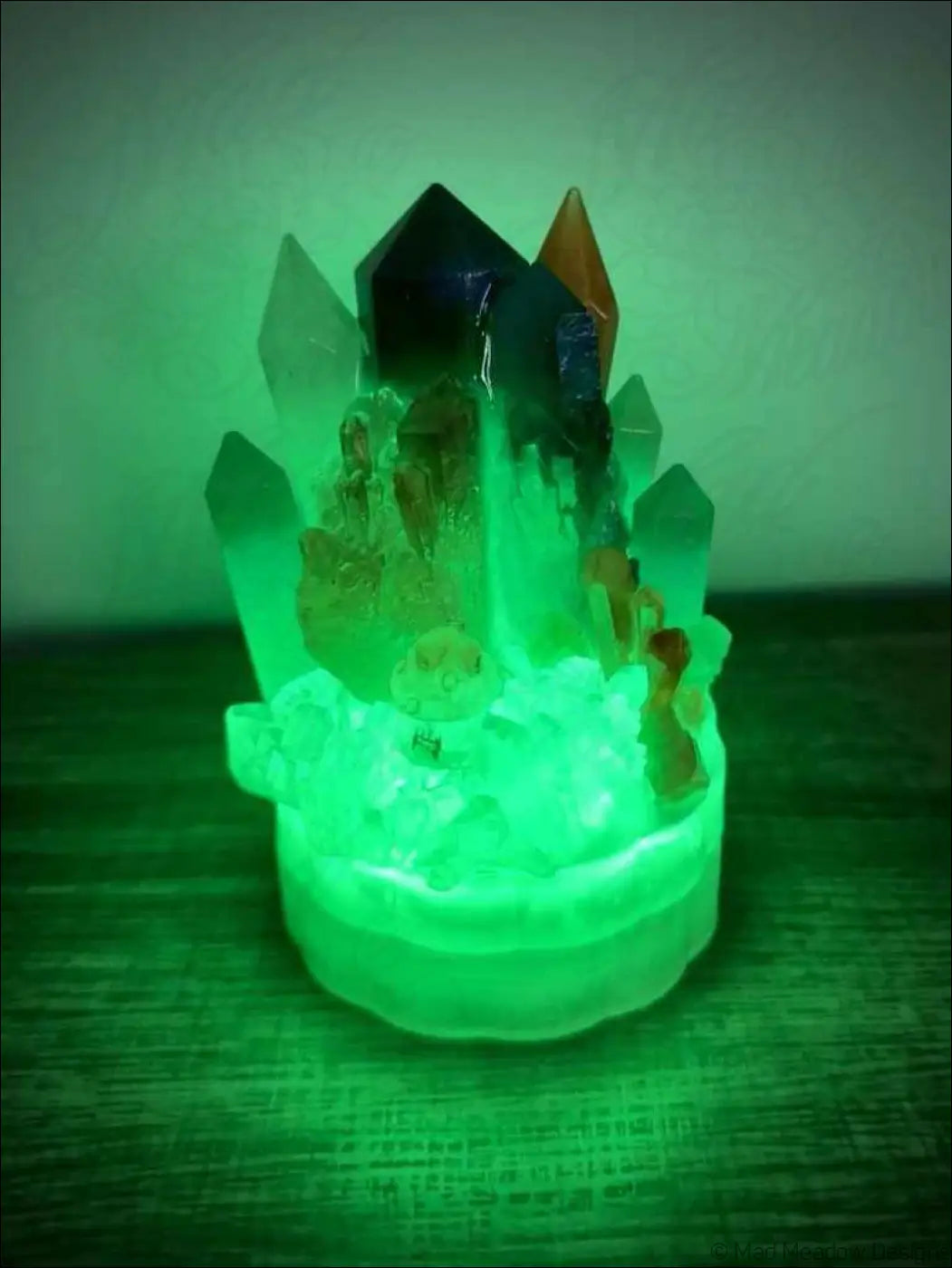 Glowing Crystal Mountain Tower Battery Powered RGB Light