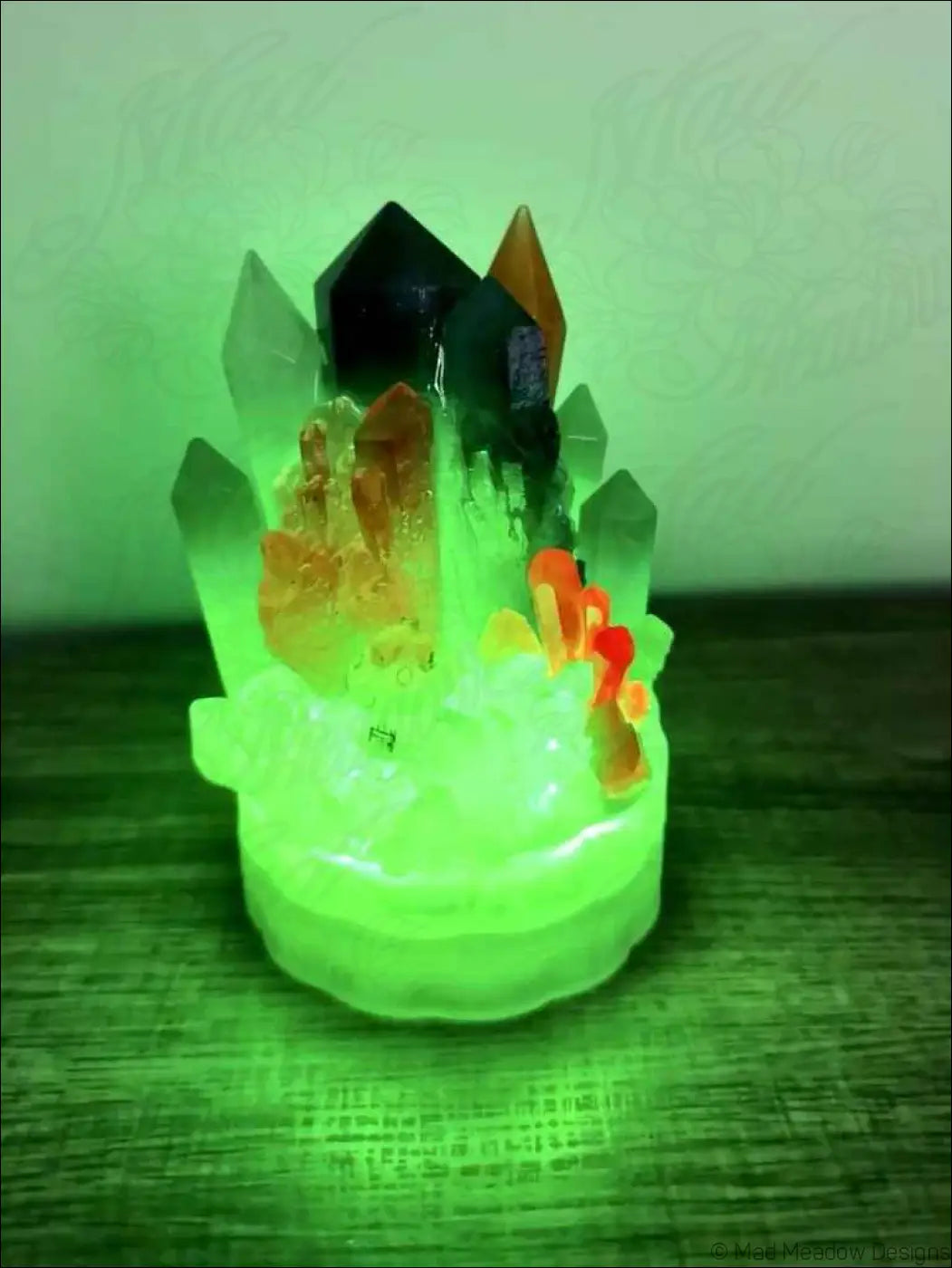 Glowing Crystal Mountain Tower Battery Powered RGB Light