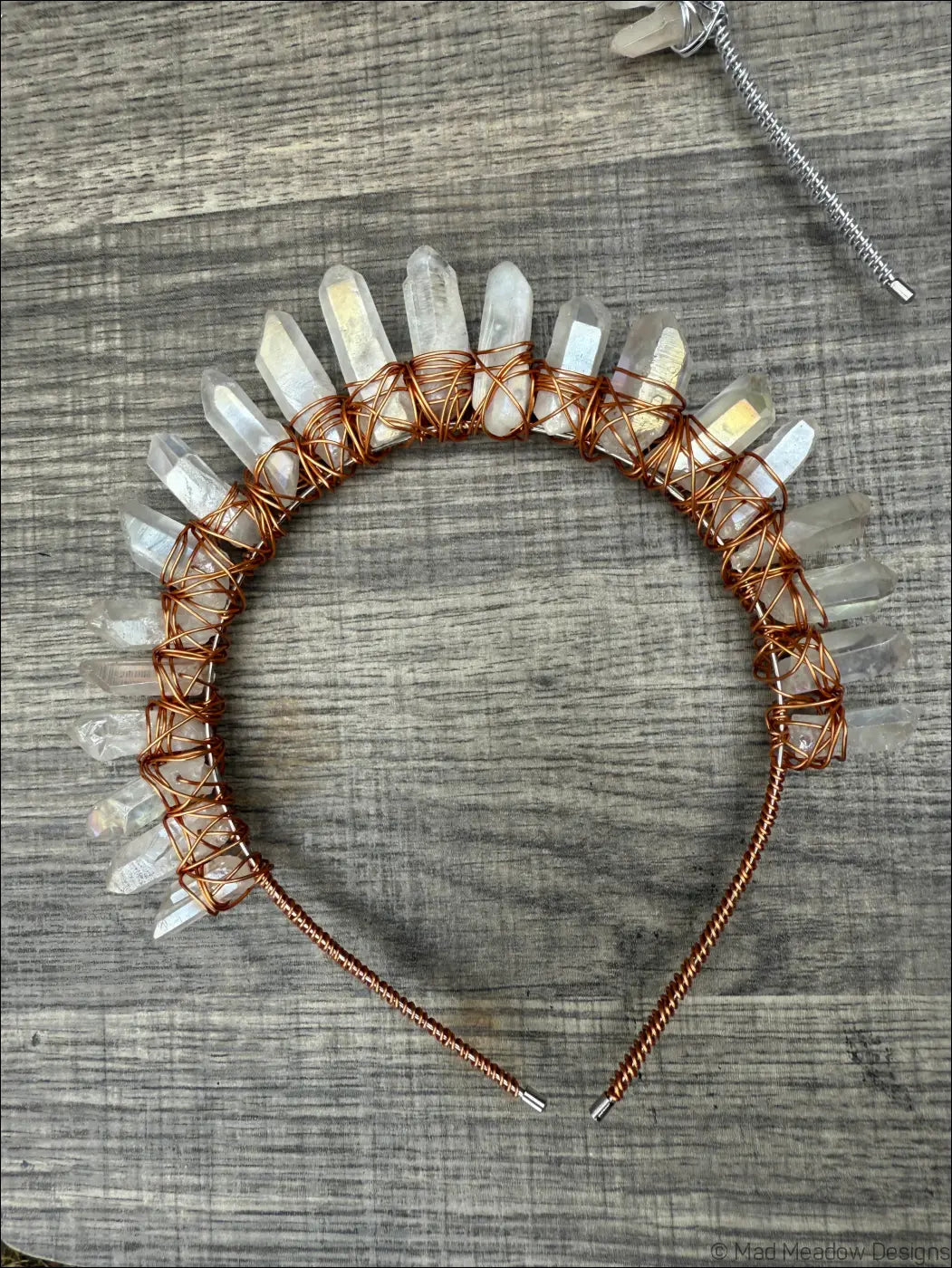 Goddess Quartz Crystal Headband Crown - Jewelry