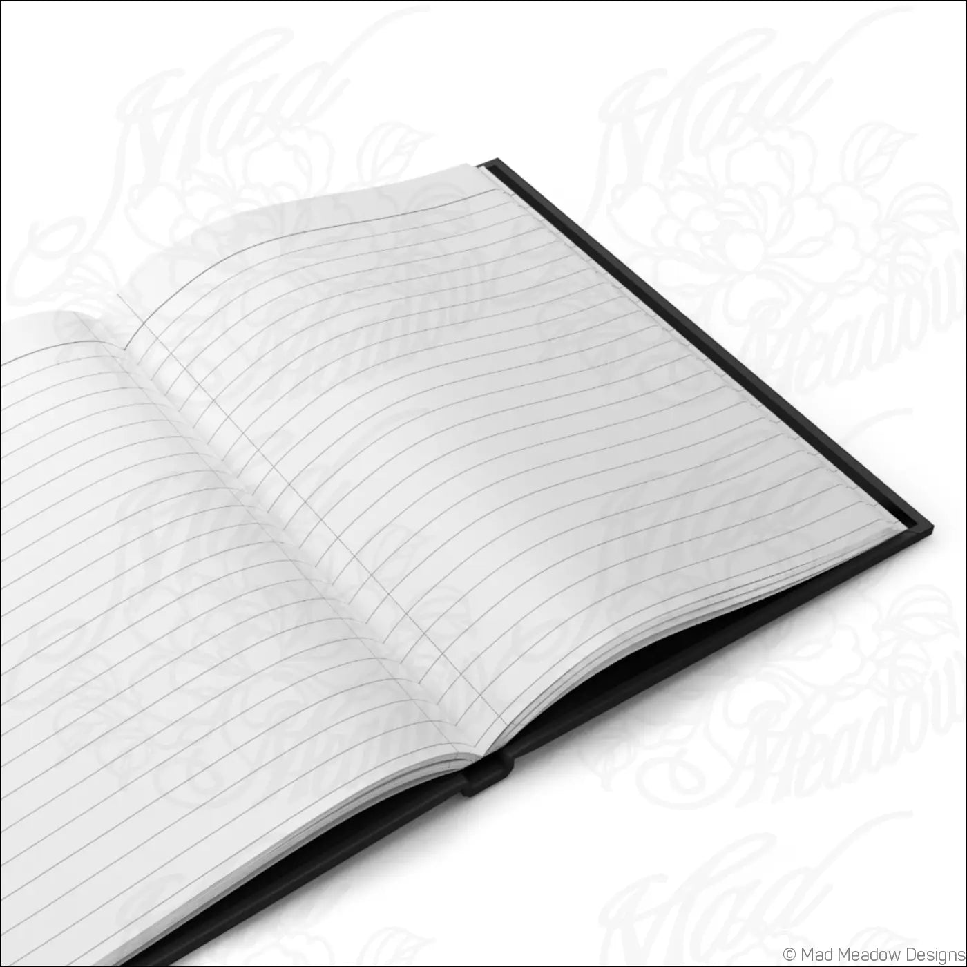 Black hardcover journal with matte laminated cover and lined pages perfect for manifesting with bay leaf energy