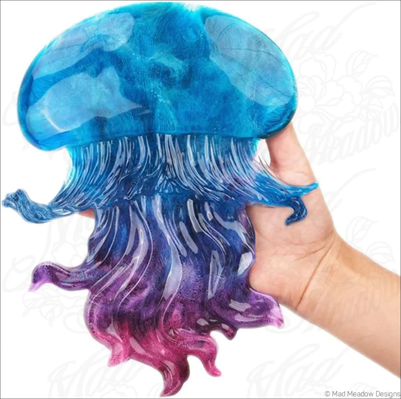 Large 3D Jellyfish Silicone Mold for Epoxy Resin Casting- Destash