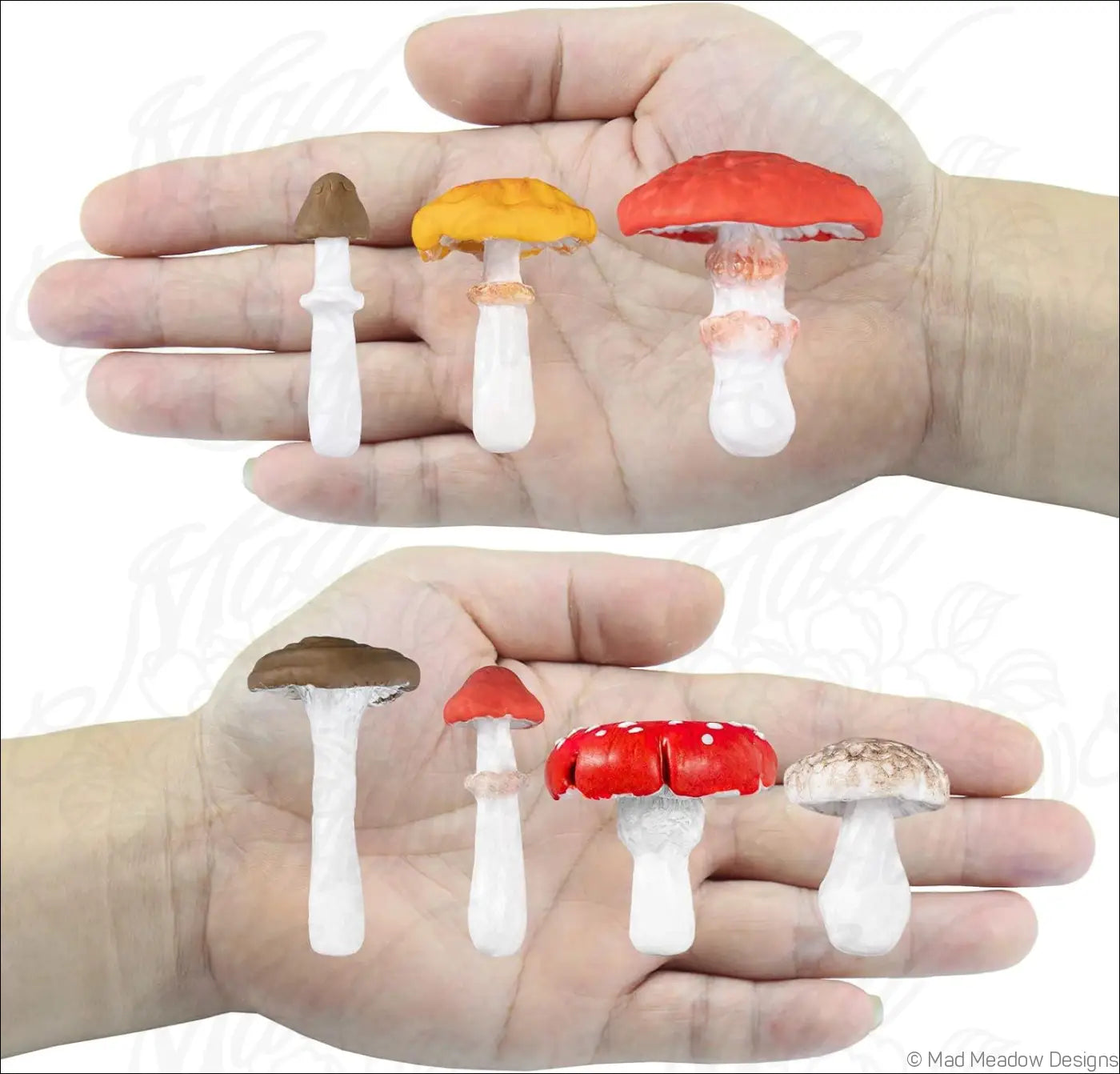 Life Like Mushroom Polymer Clay Casting Silicone Mold Fondant Cake Decorating Modelling Chocolate Resin