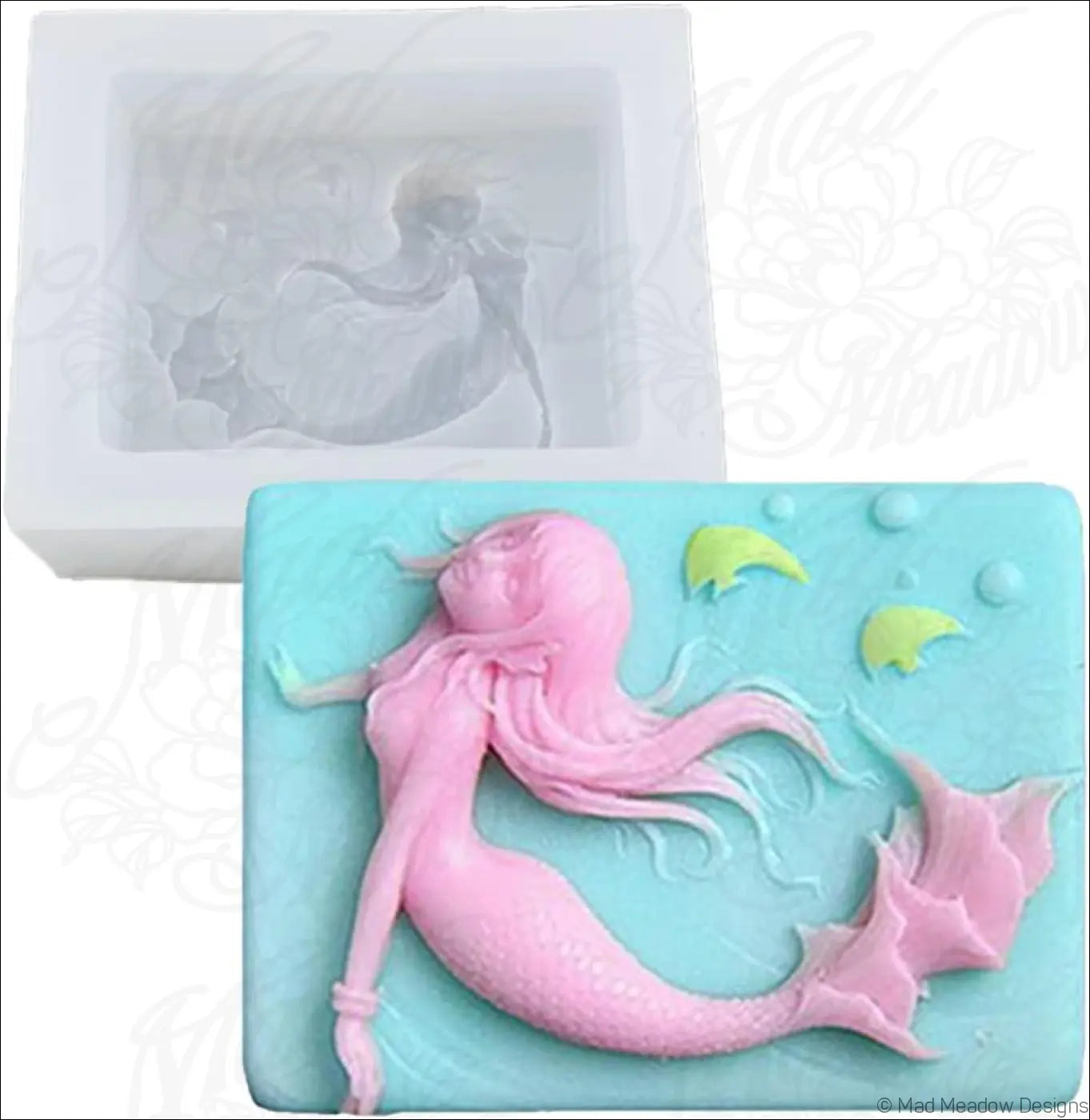 Mermaid Silicone Molds for Resin or Soap 3 Bars- Destash Unused