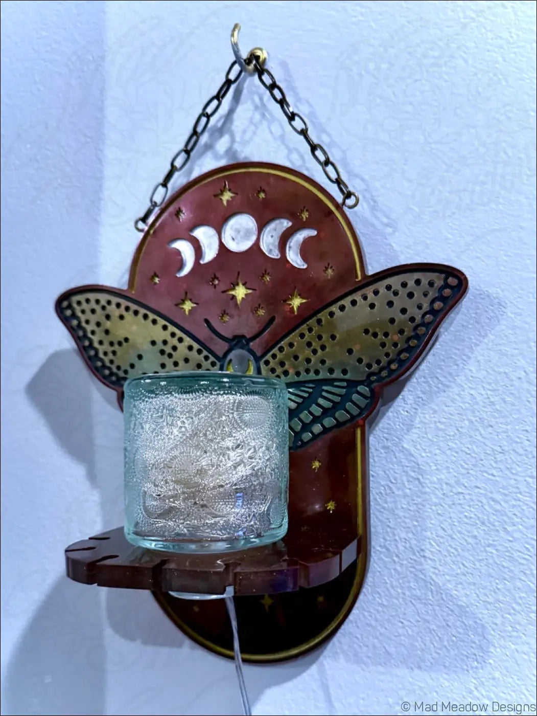 Mystical Moth Hanging Wall Light - Light