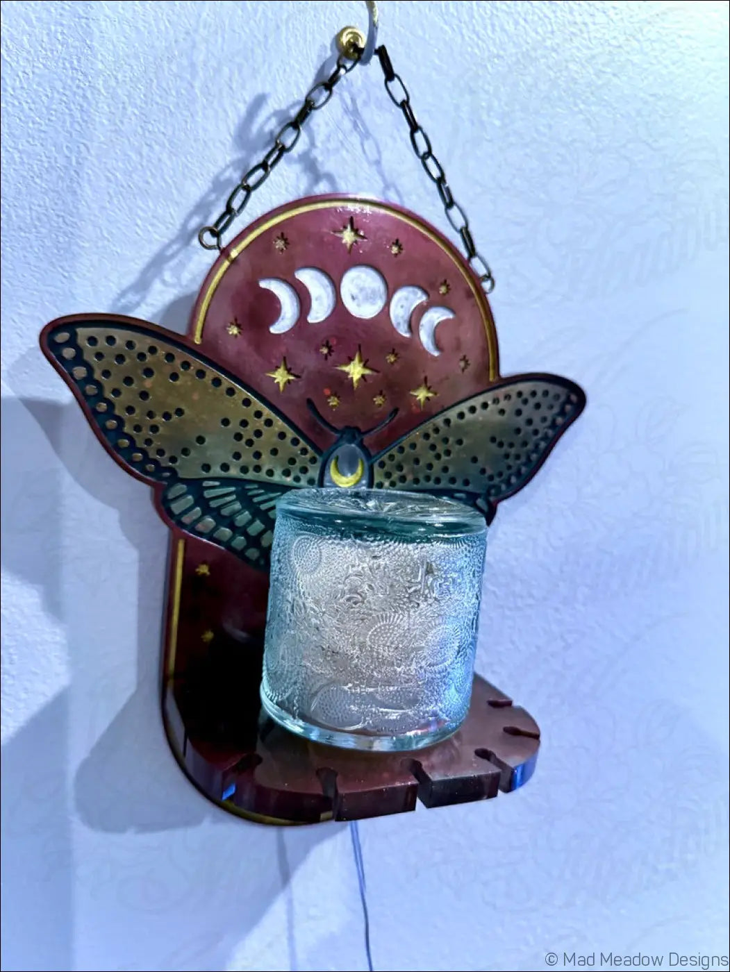Mystical Moth Hanging Wall Light - Light