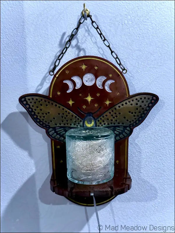 Mystical Moth Hanging Wall Light - Light