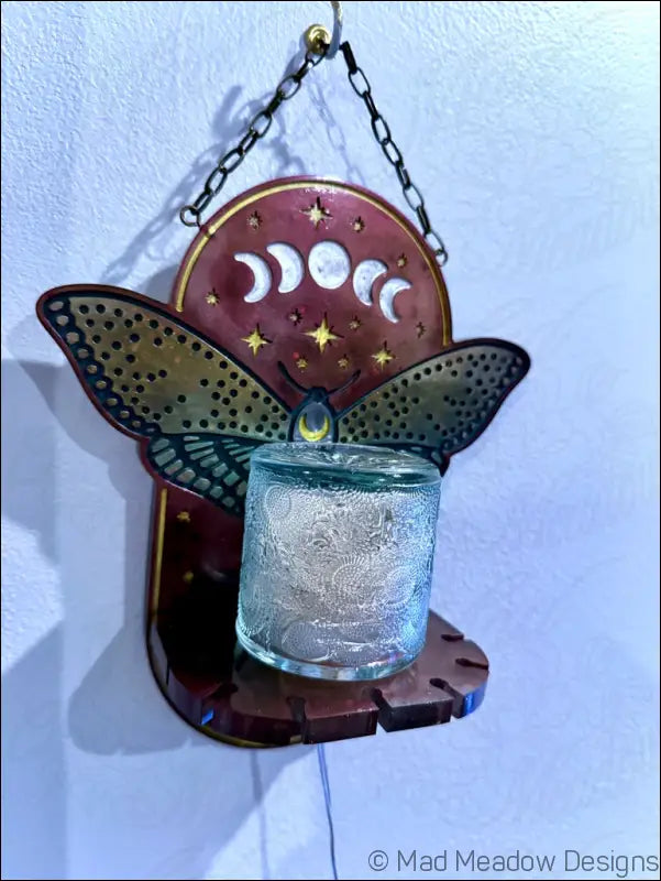 Mystical Moth Hanging Wall Light - Light