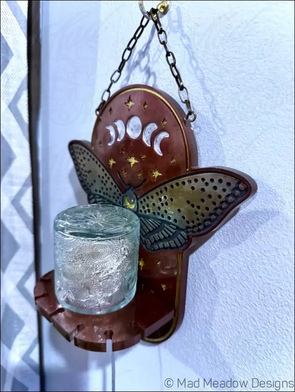 Mystical Moth Hanging Wall Light - Light